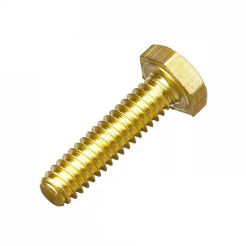 PARAFUSO SEXTAVADO LATÃO 1/4 X 2.1/2 - 10 PEÇAS