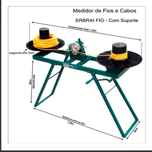 MÁQUINA ERBRAI-FIO PARA MEDIR E ENROLADOR FIOS COM MARCADOR