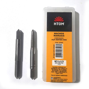 Jogo De Macho Manual Hss - Mf 6,00 X 0,75 Mm - 1 PÇ