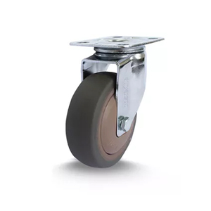 RODÍZIO GIRATÓRIO 63 MM S/FREIO MARROM - CASTERINE