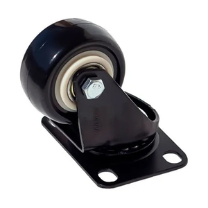 RODÍZIO PRETO 41MM GIRATÓRIO PRETO S/ FREIO - COLSON