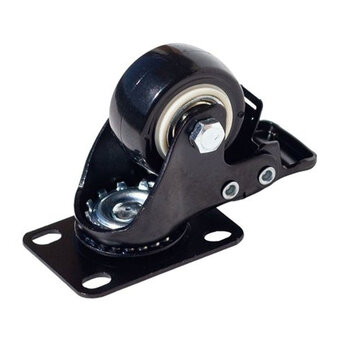 RODÍZIO PRETO 50MM GIRATÓRIO PRETO C/ FREIO - COLSON