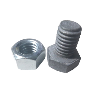 PARAFUSO SEXTAVADO 1/2X3/4 - 12 FIOS - ZINCADO A FOGO C/ PORCA - 50 UNID.