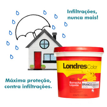 TINTA LONDRES COLOR 3,6 L PREMIUM BORRACHA LÍQUIDA BRANCO