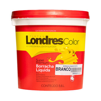 TINTA LONDRES COLOR 3,6 L PREMIUM BORRACHA LÍQUIDA BRANCO