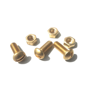 PARAFUSO LATÃO MÁQUINA 5/16X3/4 COM PORCA - 100 UNID