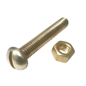 PARAFUSO LATÃO MÁQUINA 5/16X2 COM PORCA - 20 UNID