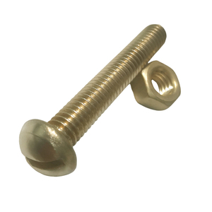 PARAFUSO LATÃO MÁQUINA 5/16X2 COM PORCA - 20 UNID