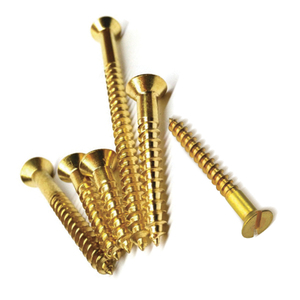 PARAFUSO MADEIRA FENDA LATÃO 4,8X55-100 PÇ