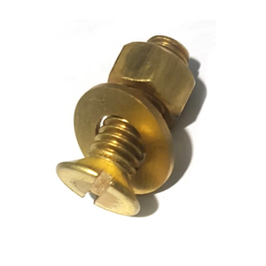 PARAFUSO LATÃO MÁQUINA CAB. CHATA FENDA 3/8x1.1/4-25 PÇ