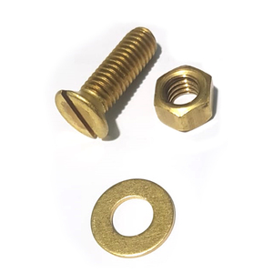 PARAFUSO LATÃO MÁQUINA CAB. CHATA FENDA 3/8x1.1/4-50 PÇ