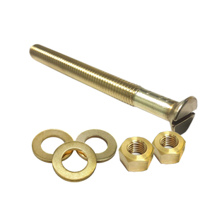 PARAFUSO LATÃO MÁQUINA CAB. CHATA FENDA 3/8x4-12 PÇ