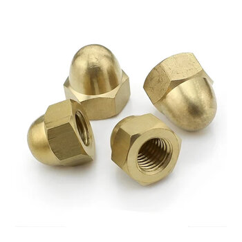 PORCA CALOTA LATÃO 10 MM-25PÇ