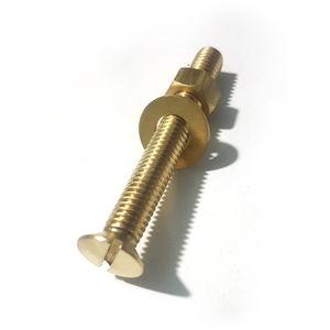 PARAFUSO LATÃO MÁQUINA CAB. CHATA. FENDA 3/8x3-04 PÇ