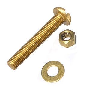 PARAFUSO LATÃO MÁQUINA CAB. RED. FENDA 3/8x3-04 PÇ