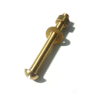 PARAFUSO LATÃO MÁQUINA CAB. RED. FENDA 3/8x3-04 PÇ