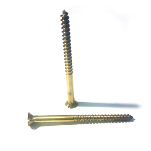 PARAFUSO LATÃO PARA MADEIRA FENDA 6,1X90-12UNID.