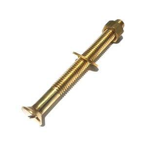 Parafuso Latão Máquina Cab. Chata Fenda 3/8x4-10 Pç