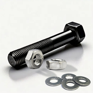 PARAFUSO SEXTAVADO AÇO 8.8 M12X80MM C/ PORCA E ARRUELA-10pç