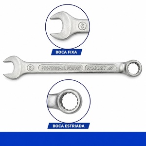 CHAVE COMBINADA - ROBUST -14B- 6 MM