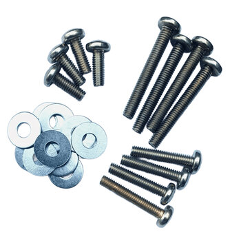 KIT PARAFUSOS TELEVISÃO  04 M4X25, 04 M5X25, 04 M6X25, 04 M8X25 PHILIPS COM ARRUELAS