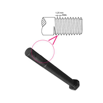 PARAFUSO SEXTAVADO AÇO 8.8 M8X150 ROSCA PARCIAL MA-25 UNID.