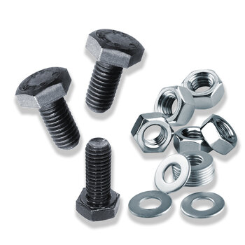PARAFUSO SEXTAVADO AÇO 8.8 M8X35 COM PORCA E ARRUELA - 50 UNID.