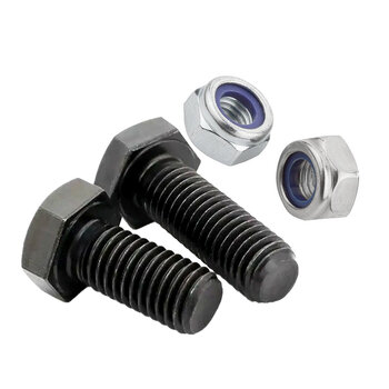 PARAFUSO SEXTAVADO AÇO M6X20 MA COM PORCA TRAVANTE - 100 UNID.