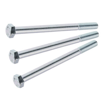 PARAFUSO SEXTAVADO ZINCADO BRANCO M6 X 80 DIN 933 - 100 UNID.